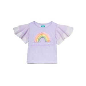 365 KIDS from Garanimals Girls' Short Sleeves Chiffon Top (10)